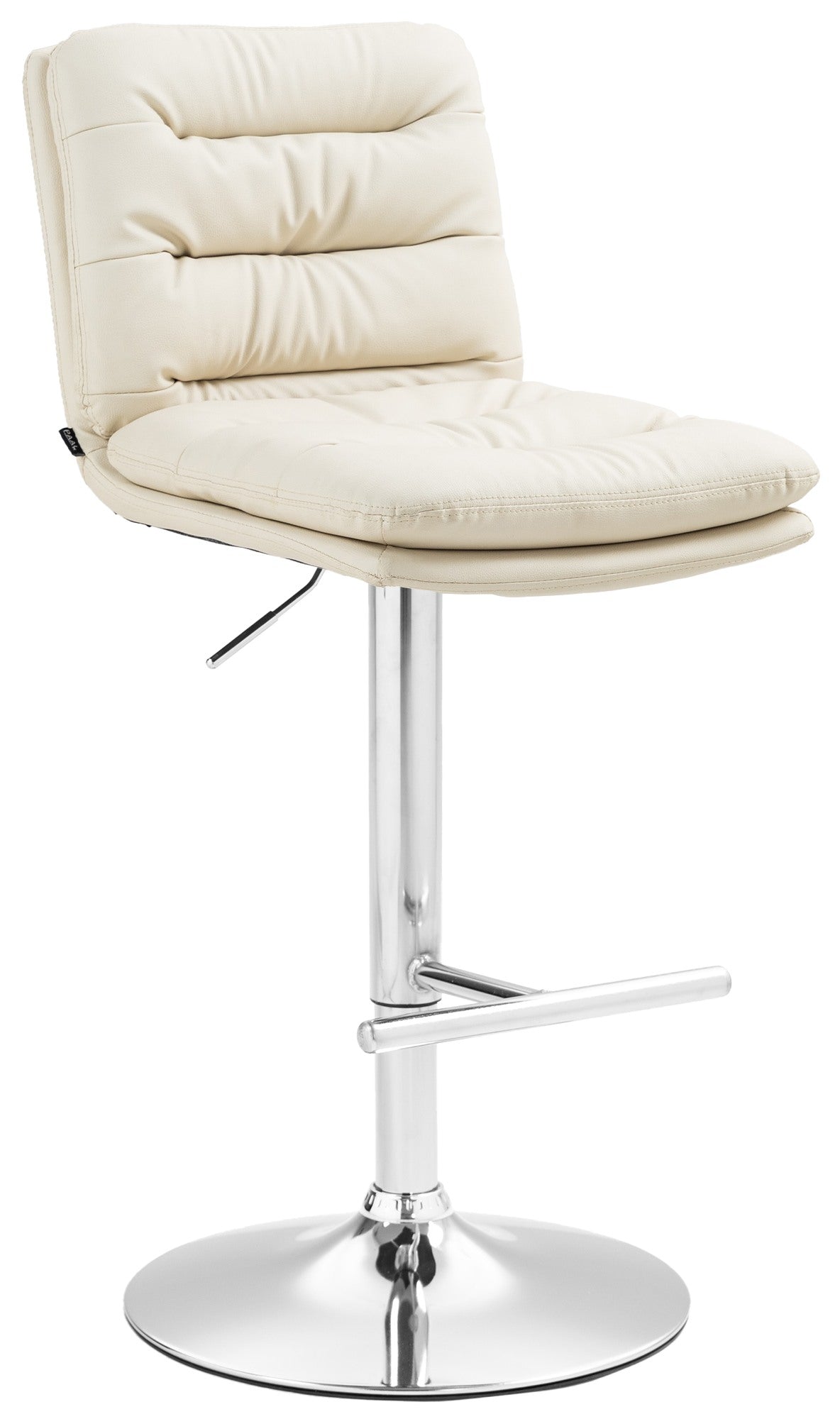 Barhocker Damar Kunstleder chrom - creme