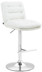 Barhocker Damar Kunstleder chrom - wei�