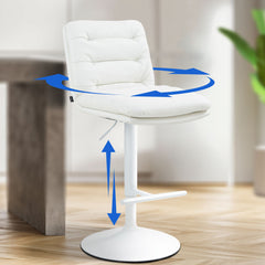 Barhocker Damar Kunstleder wei� - wei�