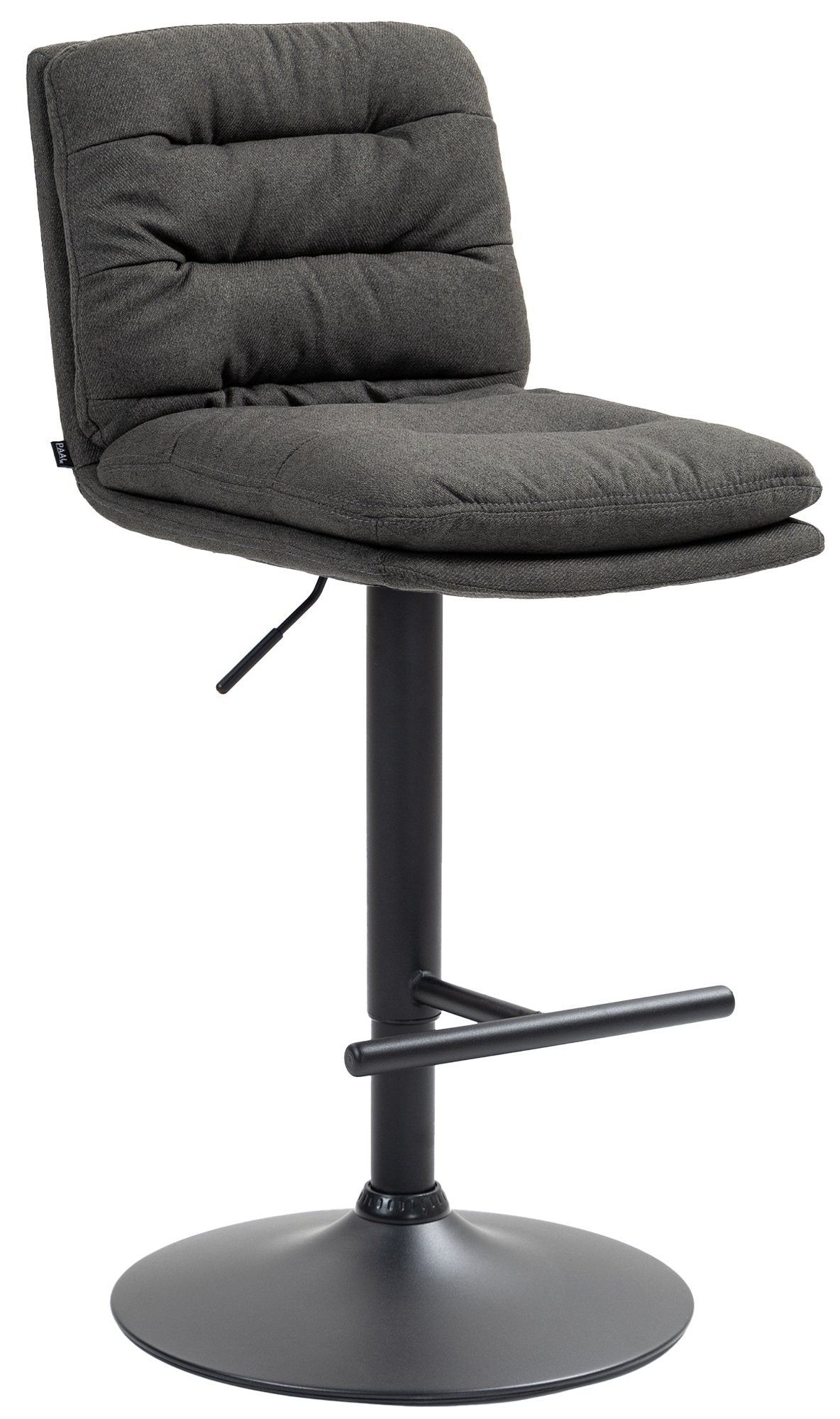 Barhocker Damar Stoff schwarz - dunkelgrau