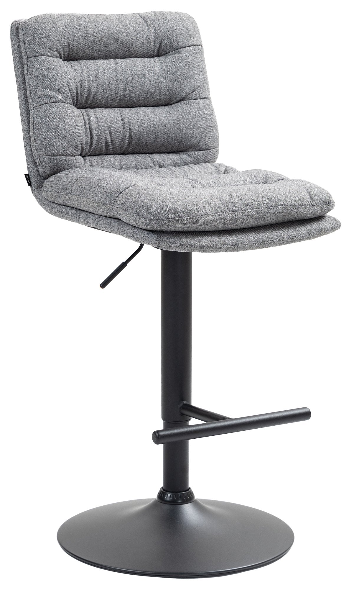 Barhocker Damar Stoff schwarz - grau