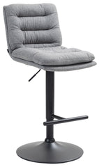 Barhocker Damar Stoff schwarz - grau