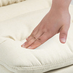 Barhocker Damar Stoff chrom - creme