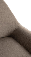 Barhocker Braga Gold Stoff - taupe