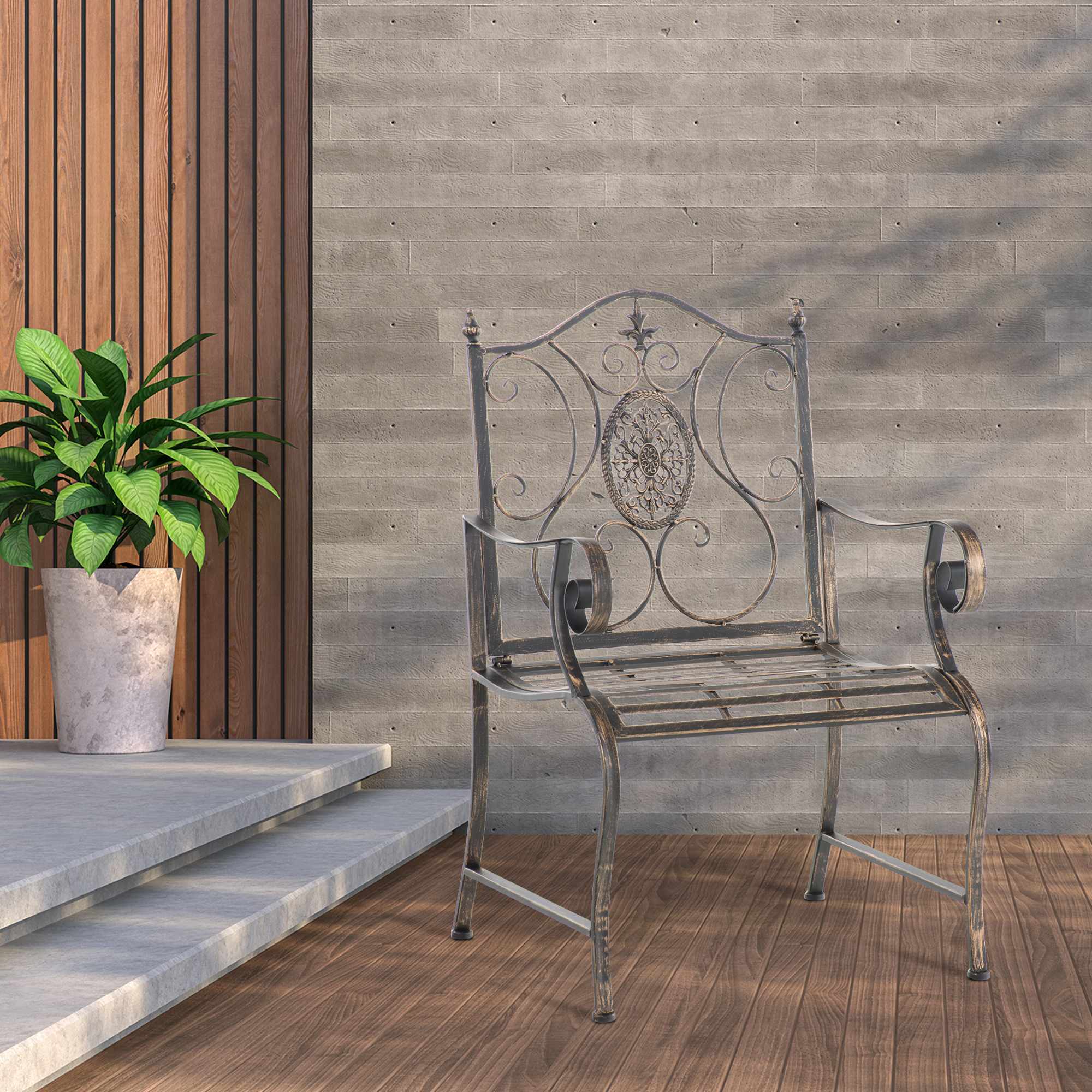 2er Set Gartenst�hle Punjab - bronze by Dropshipping-Europe – Gartenm�bel