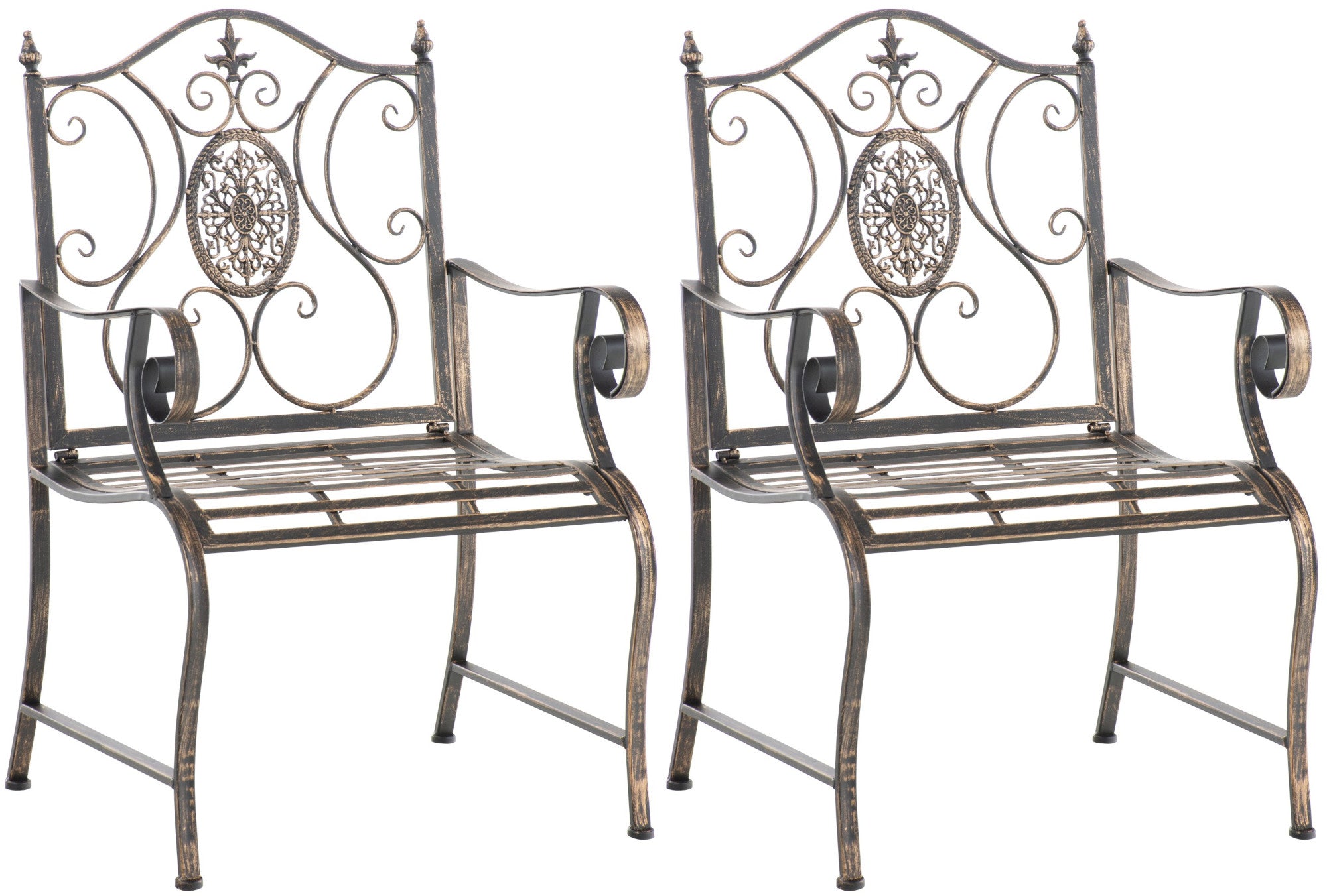 2er Set Gartenst�hle Punjab - bronze by Dropshipping-Europe – Gartenm�bel