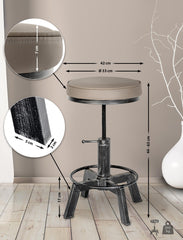 2er Set Hocker Destin - antik silber by Dropshipping-Europe – M�bel