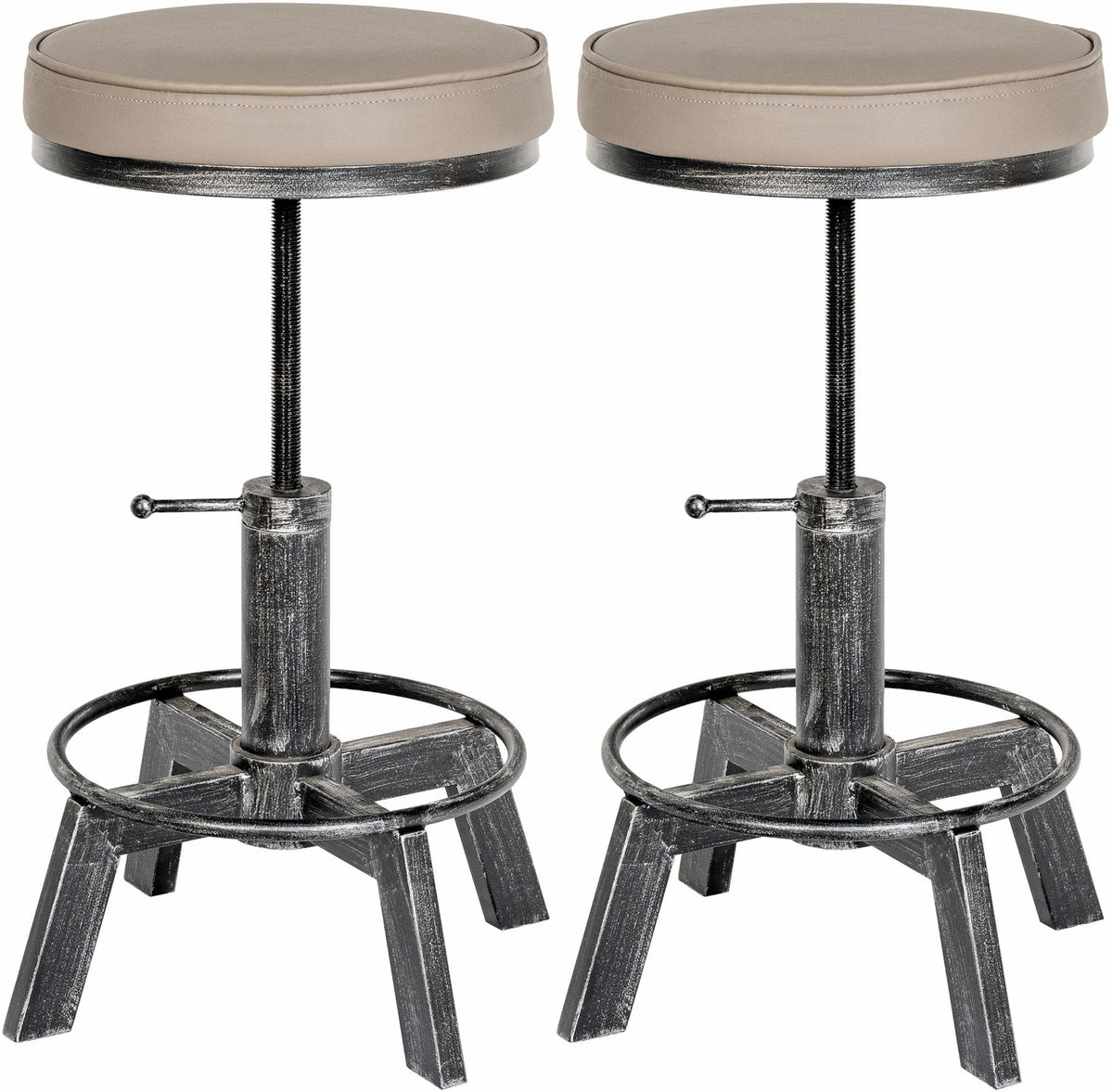 2er Set Hocker Destin - antik silber by Dropshipping-Europe – M�bel