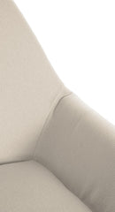 2er Set Barhocker Braga Gold Stoff - creme