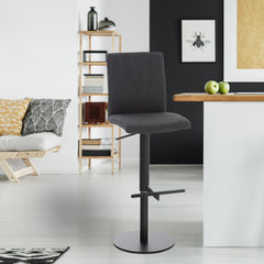 Barhocker Cadiz Stoff schwarz - dunkelgrau