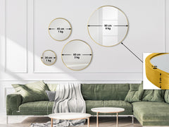 Wandspiegel Elsie S - gold glanz