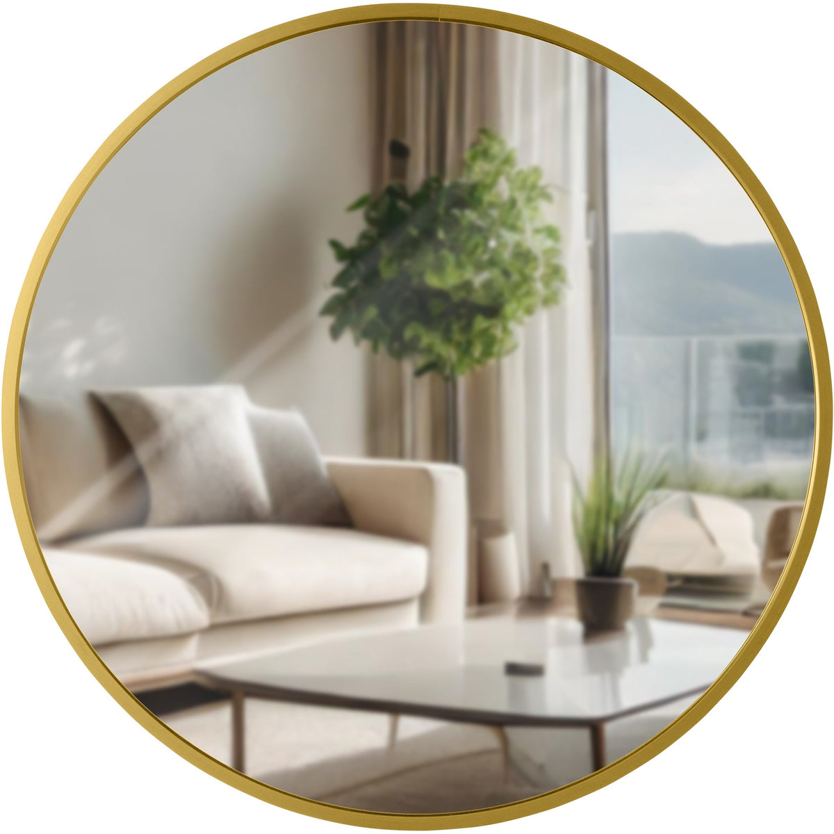 Wandspiegel Elsie M - gold glanz
