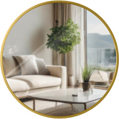 Wandspiegel Elsie M - gold glanz