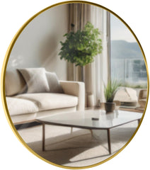 Wandspiegel Elsie L - gold glanz
