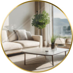 Wandspiegel Elsie L - gold glanz