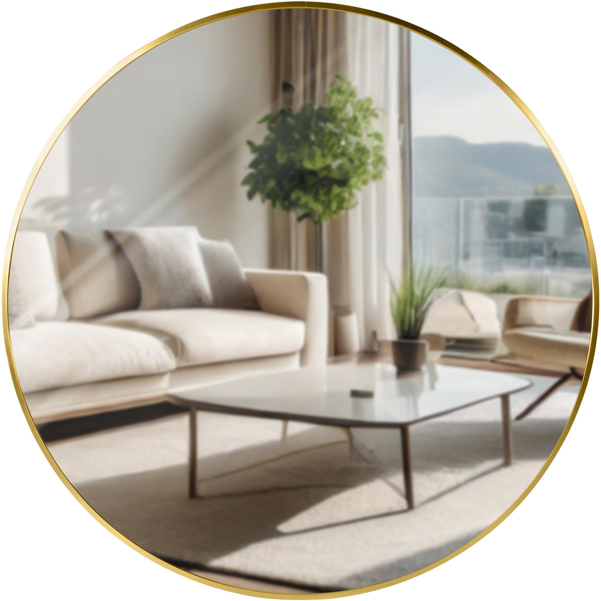 Wandspiegel Elsie XL - gold glanz