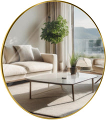 Wandspiegel Elsie XL - gold glanz