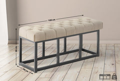 Sitzbank Amun Stoff B100 - taupe
