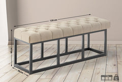 Sitzbank Amun Stoff B120 - taupe