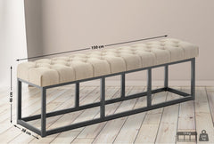 Sitzbank Amun Stoff B150 - taupe