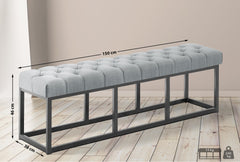 Sitzbank Amun Stoff B150 - grau