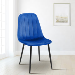 Esszimmerstuhl Baxter Samt - blau