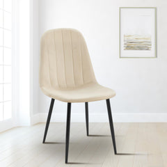 Esszimmerstuhl Baxter Samt - creme