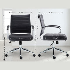 Bürostuhl Oakland Kunstleder - schwarz