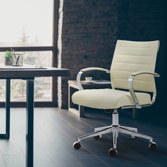 Bürostuhl Oakland Stoff - creme