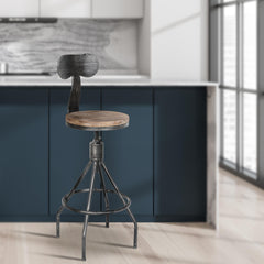 Barhocker Hanam - antik silber
