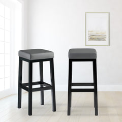 Barhocker Taylor B85 Kunstleder - grau