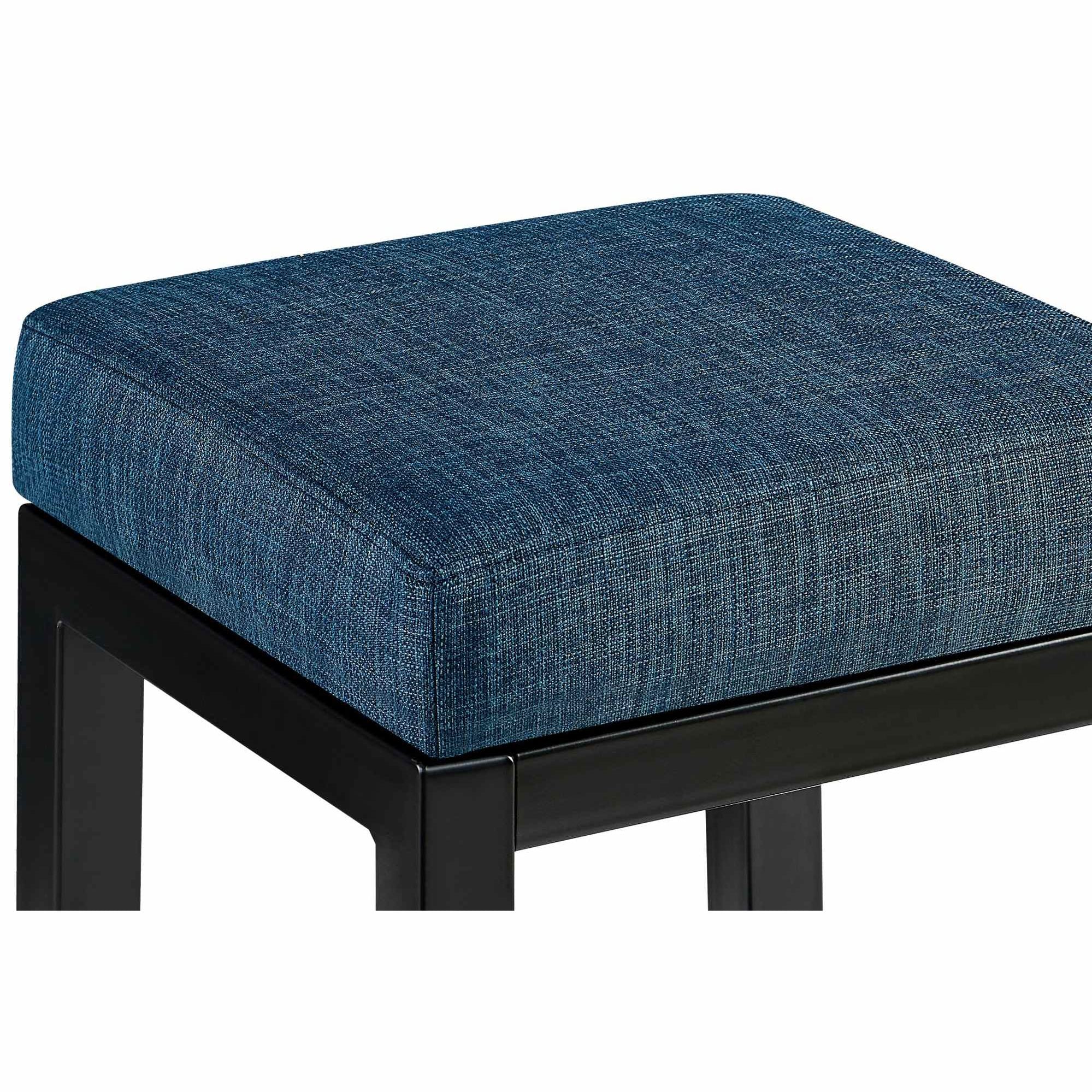 Barhocker Taylor B80 Stoff - blau - InfinityMarket