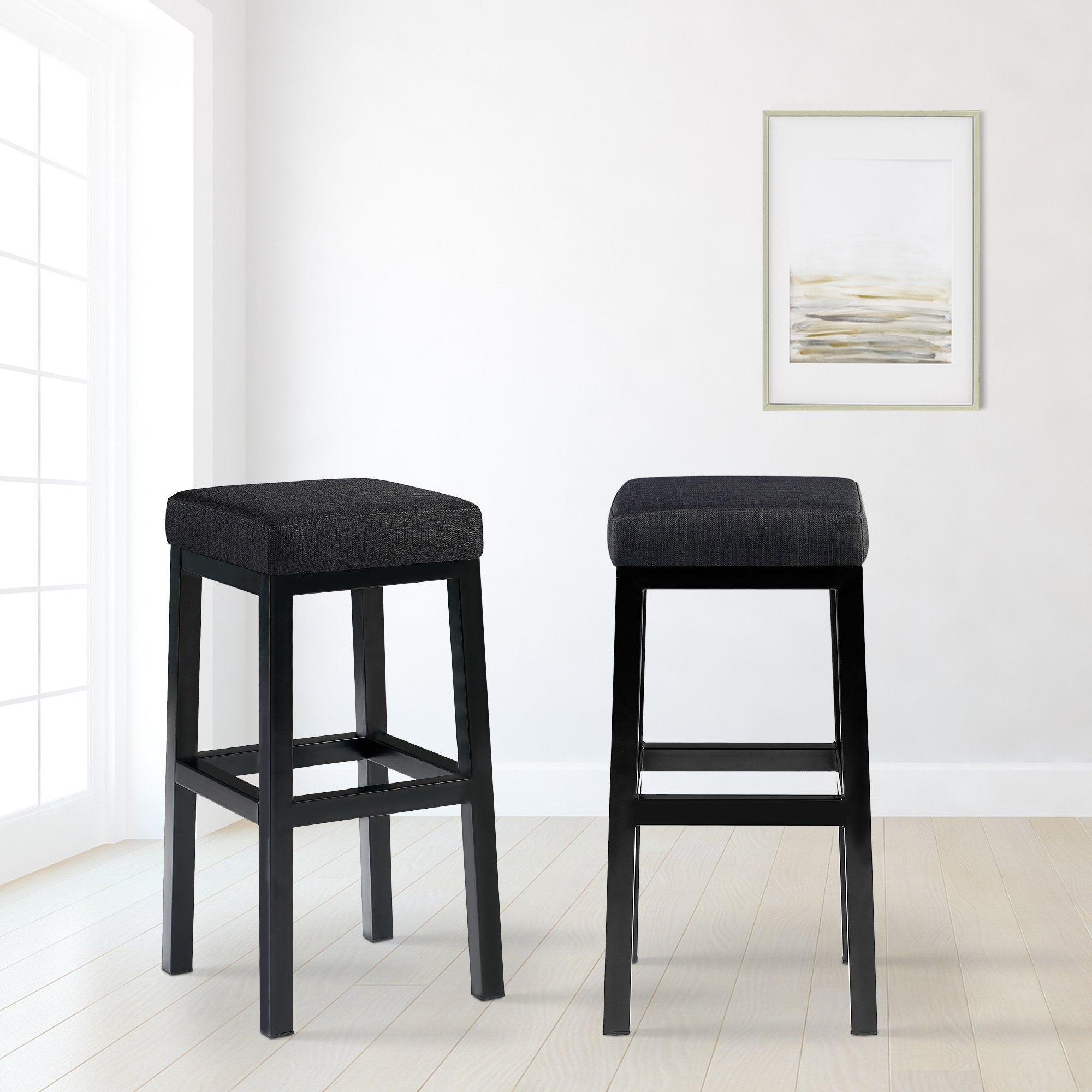 Barhocker Taylor B80 Stoff - dunkelgrau - InfinityMarket