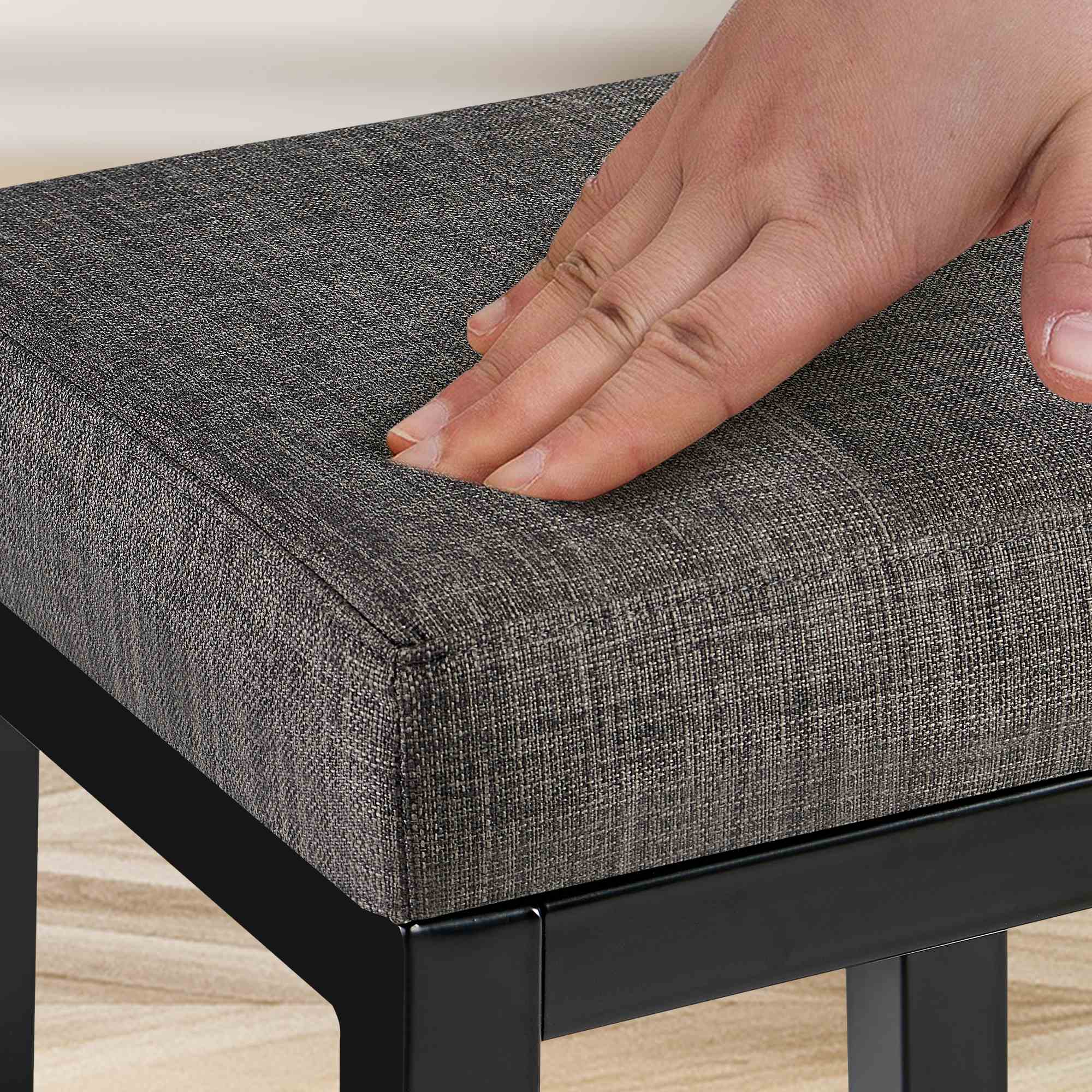 Barhocker Taylor B80 Stoff - grau - InfinityMarket