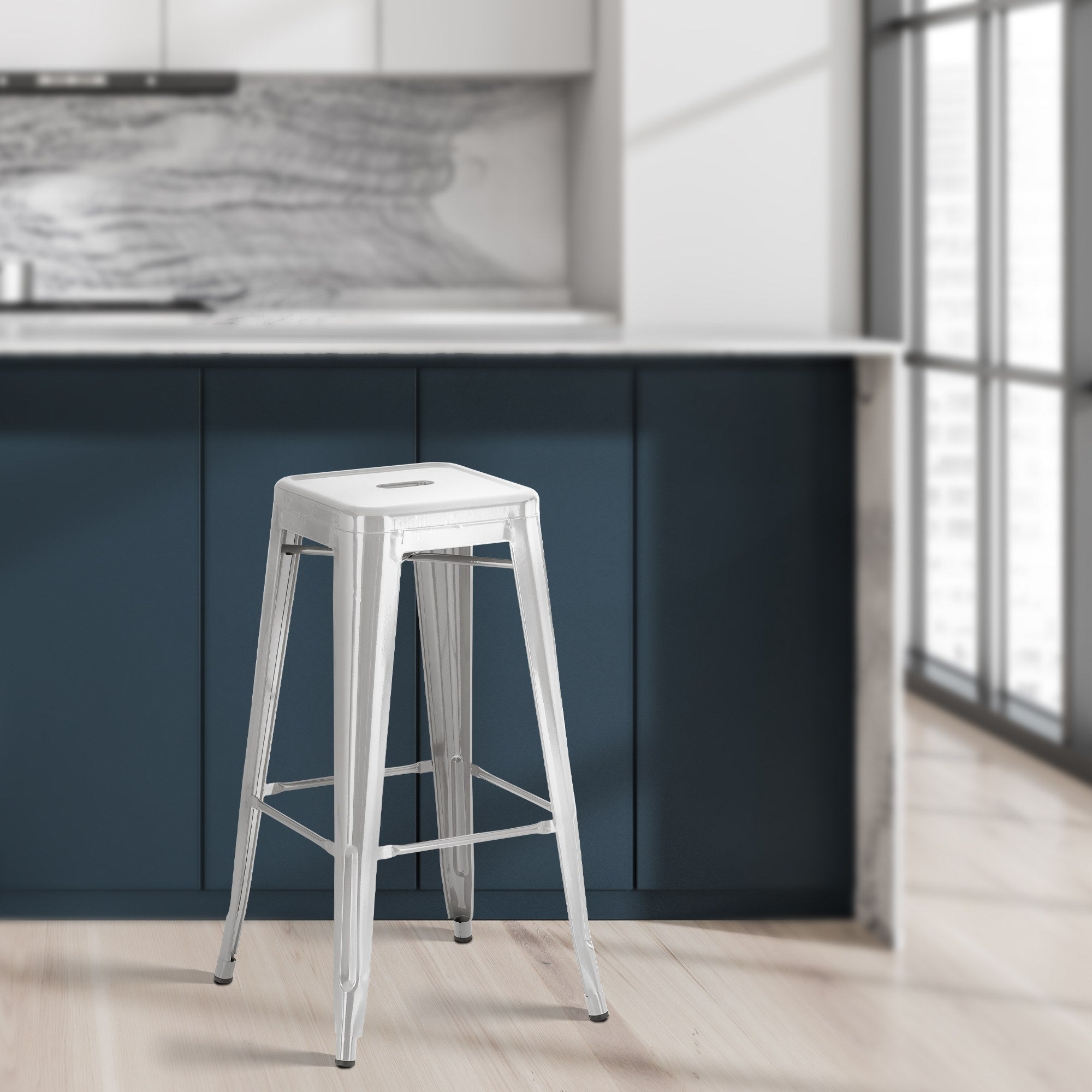 Barhocker Joshua - silber - InfinityMarket