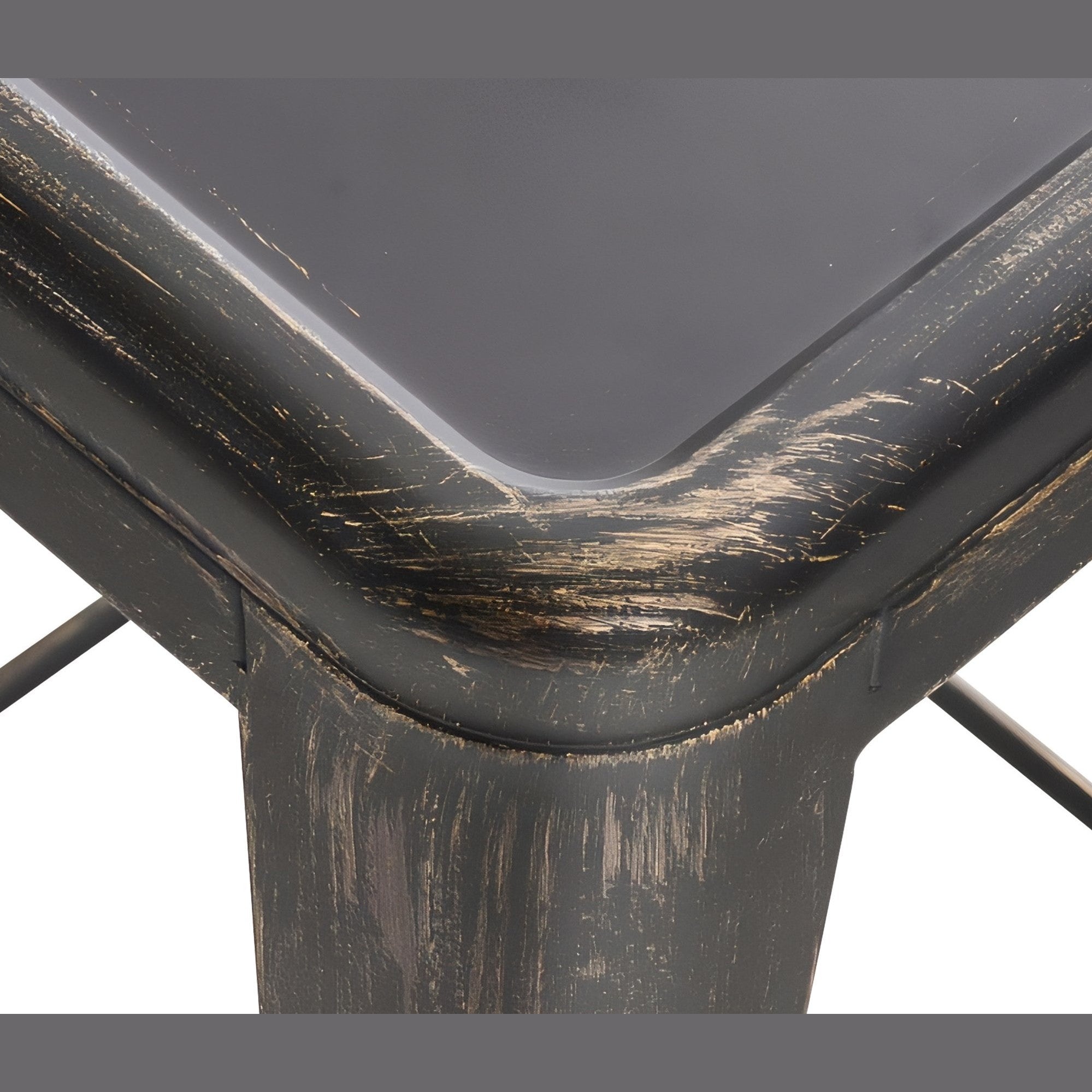 Barhocker Joshua antik - schwarz-gold - InfinityMarket