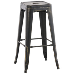 Barhocker Joshua antik - schwarz-gold - InfinityMarket