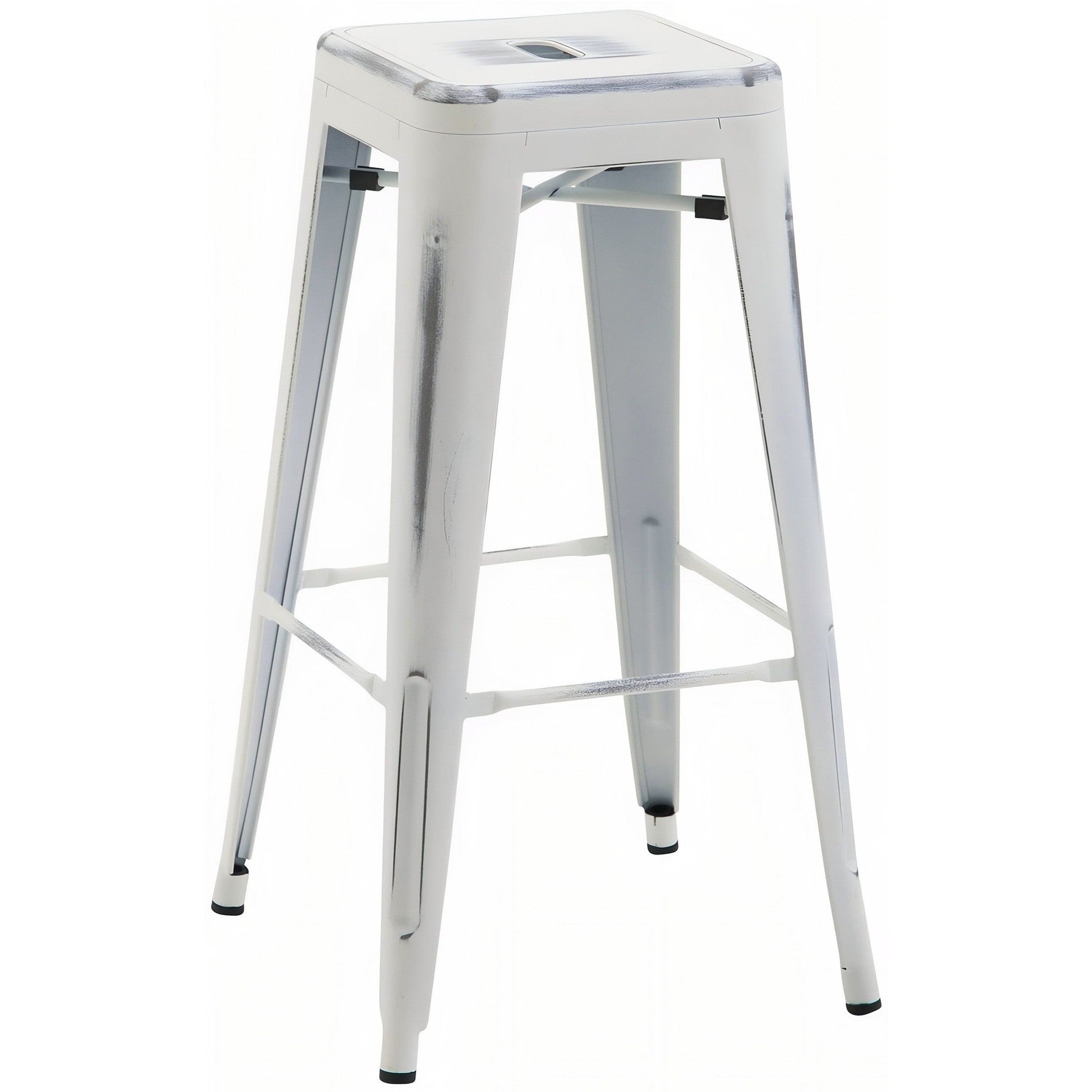 Barhocker Joshua - antik weiß - InfinityMarket
