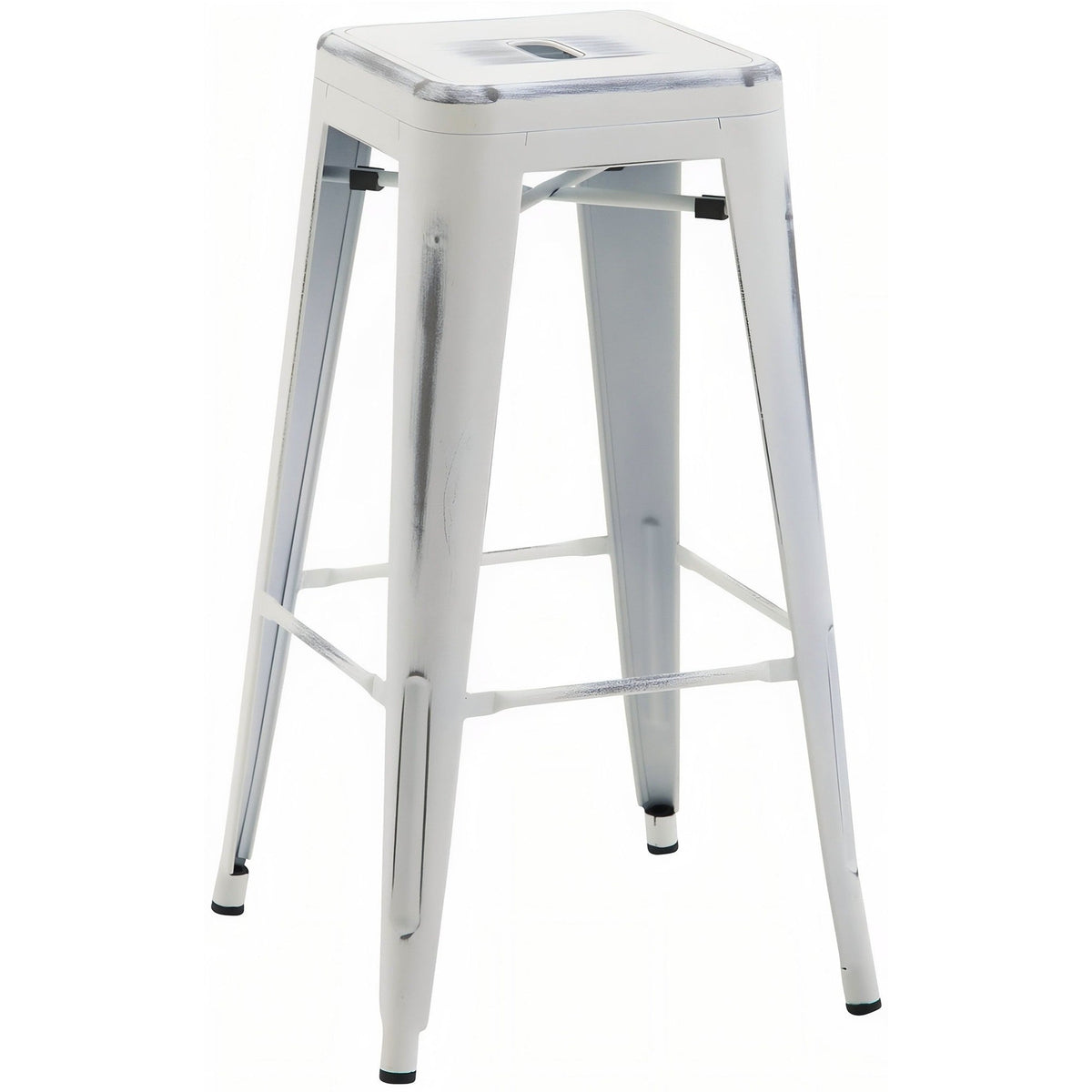 Barhocker Joshua - antik weiß - InfinityMarket
