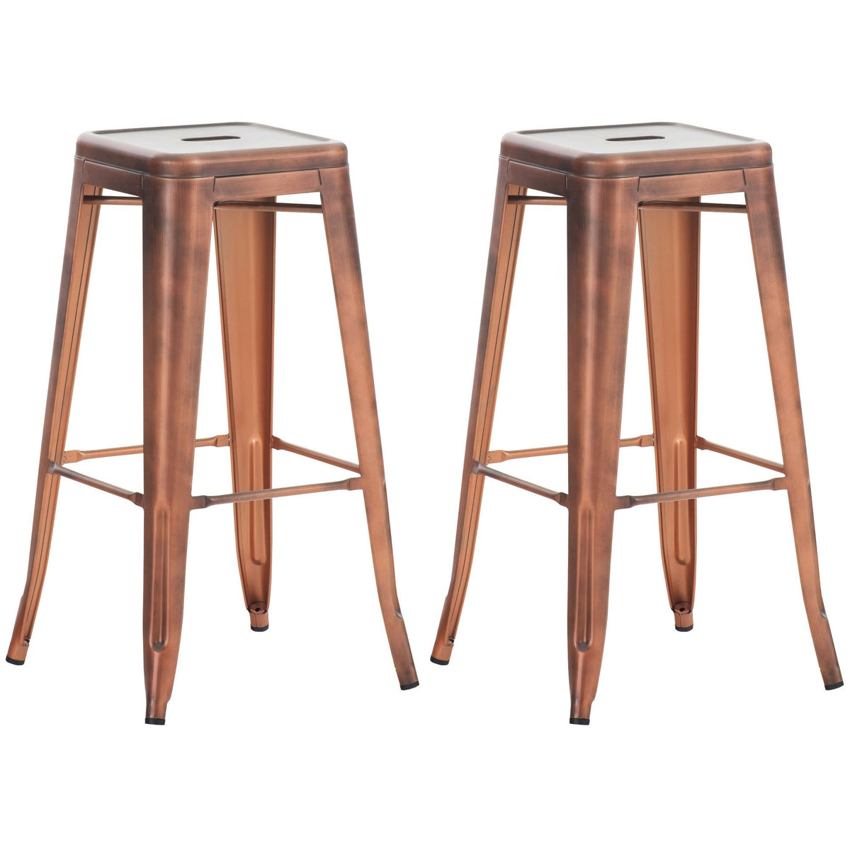 2er Set Barhocker Joshua - kupfer