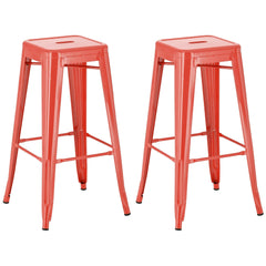 2er Set Barhocker Joshua - rot
