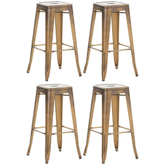 4er Set Barhocker Joshua - gold