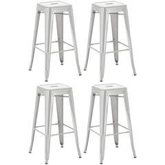 4er Set Barhocker Joshua - silber