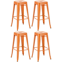 4er Set Barhocker Joshua - orange