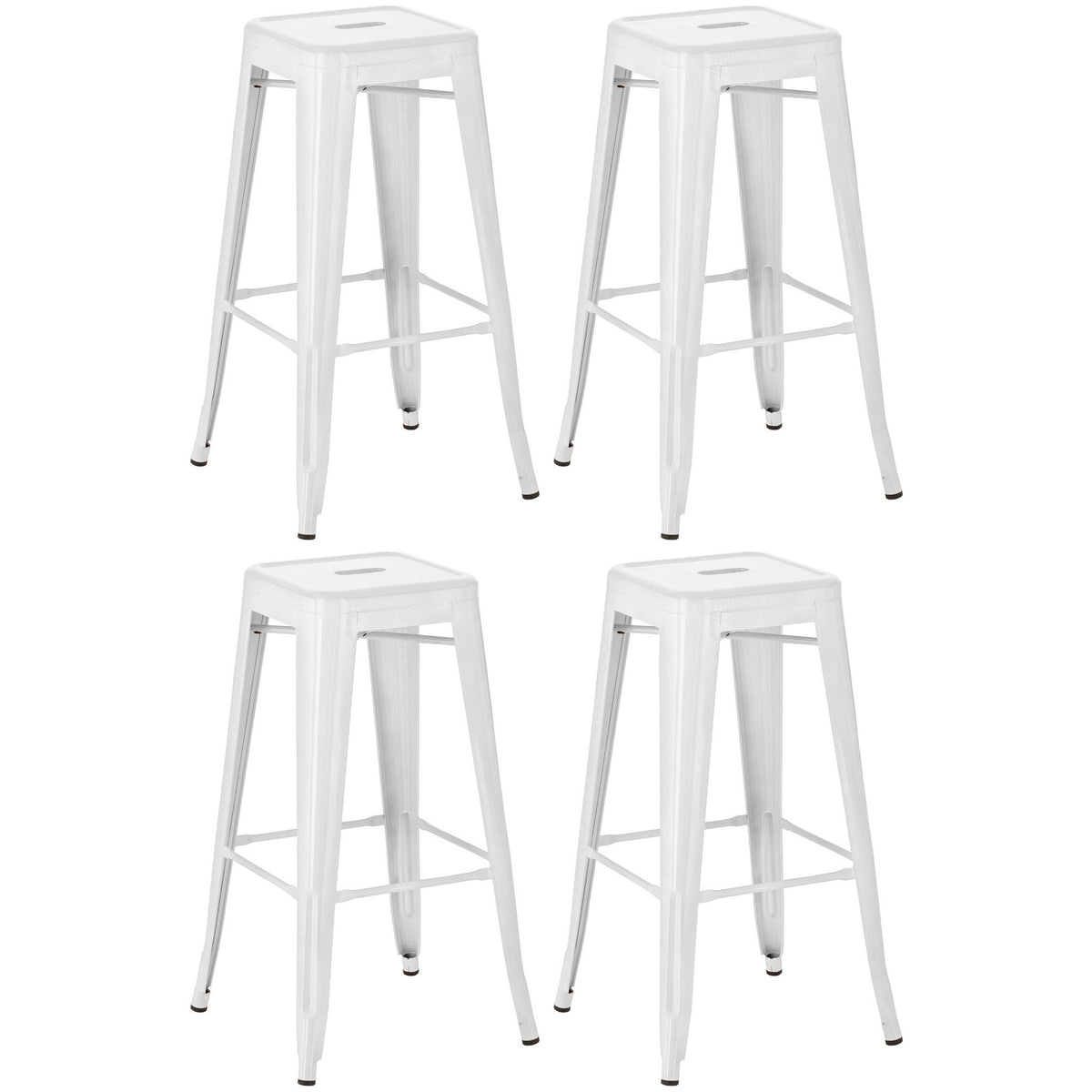 4er Set Barhocker Joshua - weiß