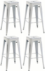 4er Set Barhocker Joshua - antik wei�