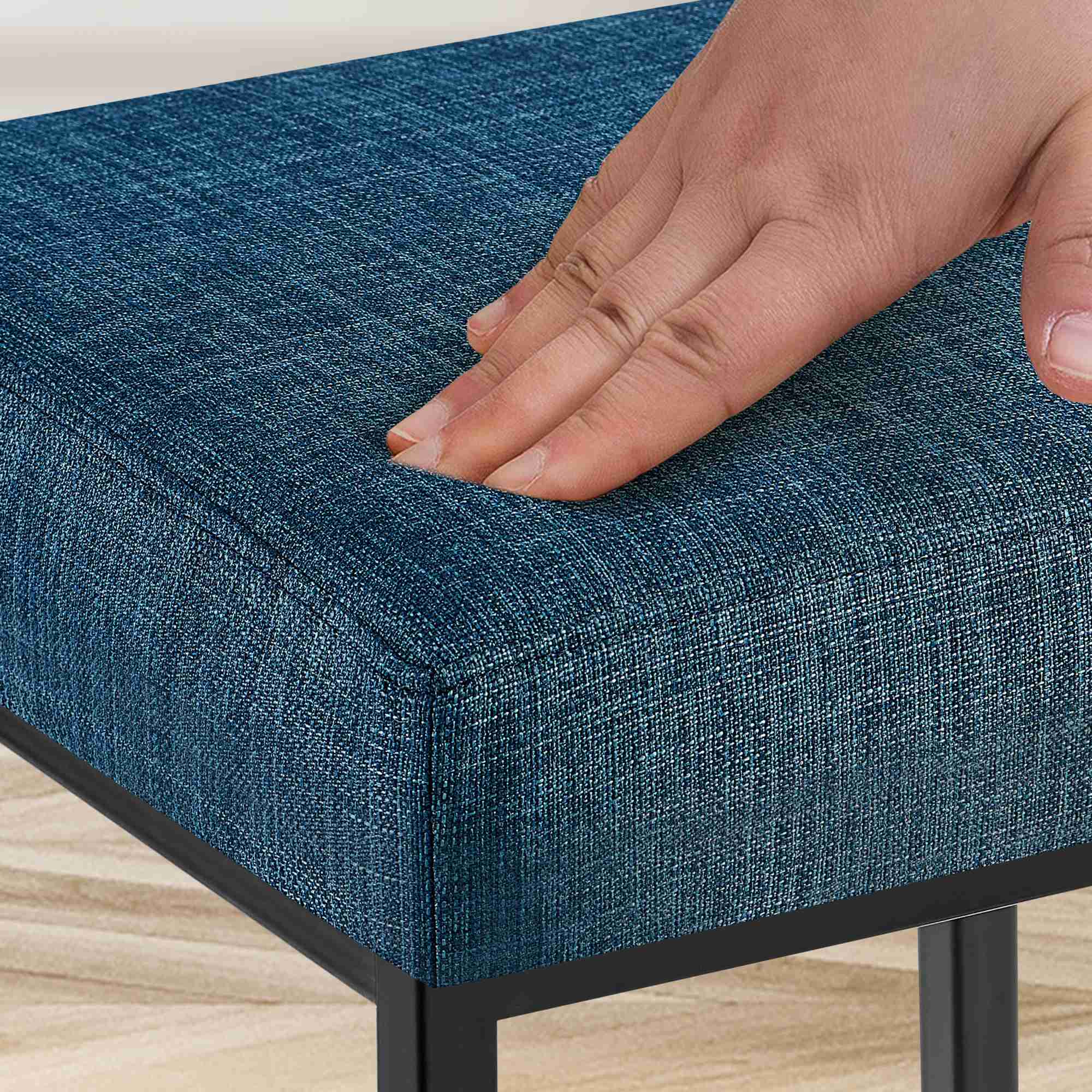 Barhocker Montreal B85 Stoff - blau - InfinityMarket