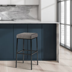 Barhocker Montreal B80 Stoff - grau - InfinityMarket