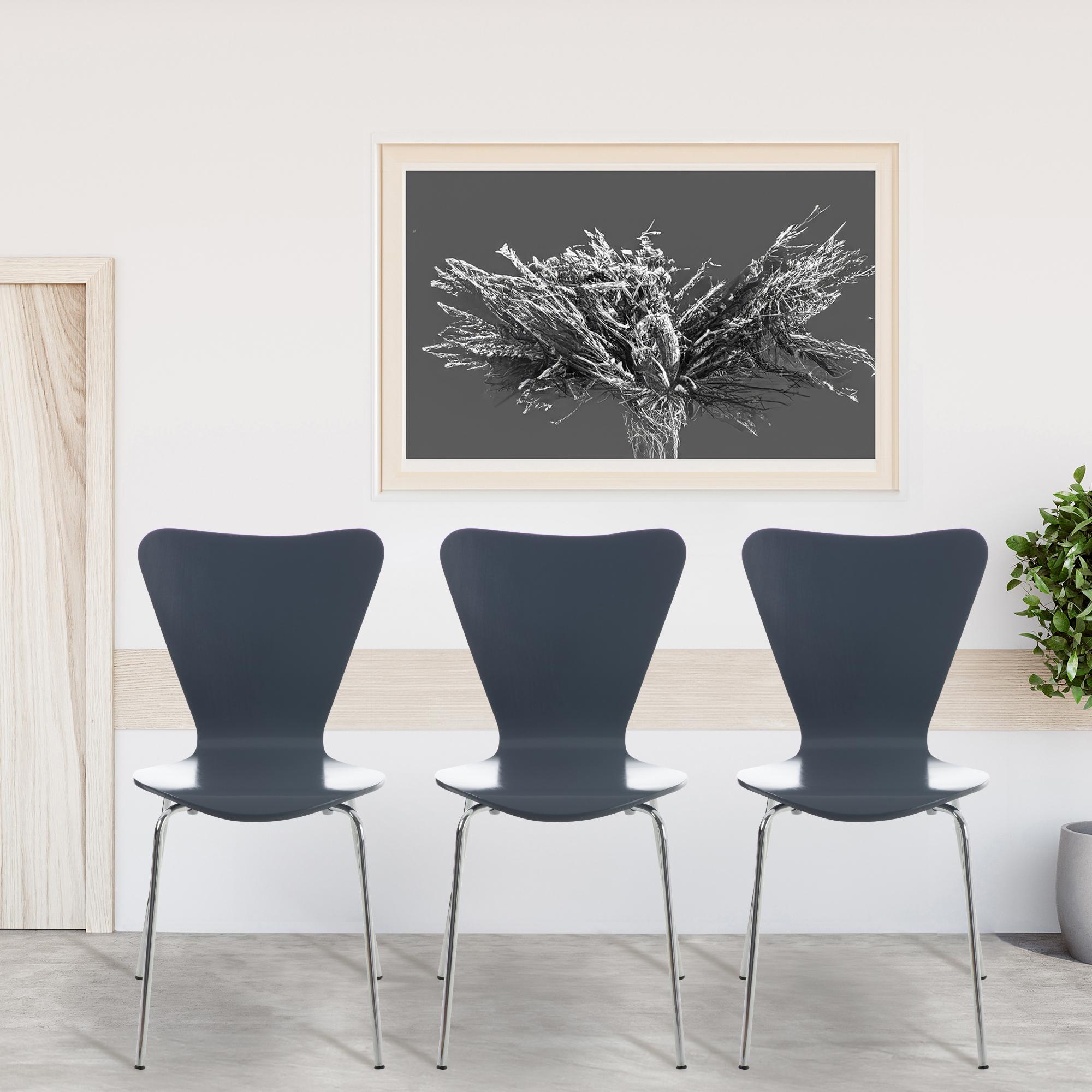 Set di due sedie visitatore Calisto grigie, perfette per sale d'aspetto, fiere ed eventi con design elegante e funzionale.