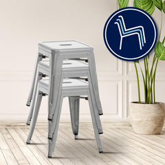 Hocker Armin - silber - InfinityMarket